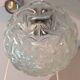 Suspension cascade with five globes and chrome metal / vintag years 60-70