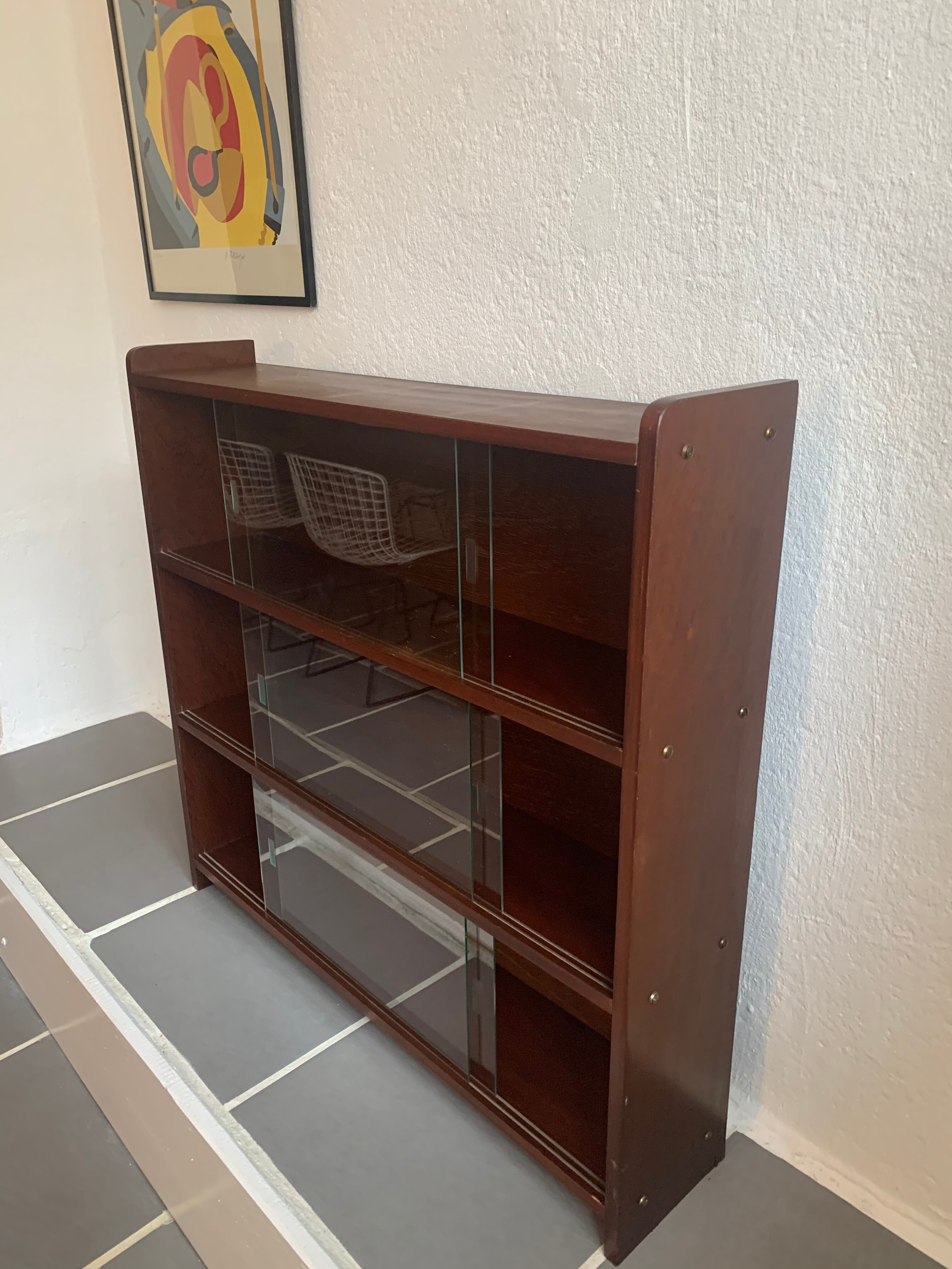 Vintage wood library 50s