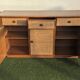 Vintage 1980s rattan sideboard by Roche Bobois