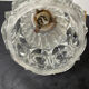 Pair of wall sconces molded glass 60s 70s