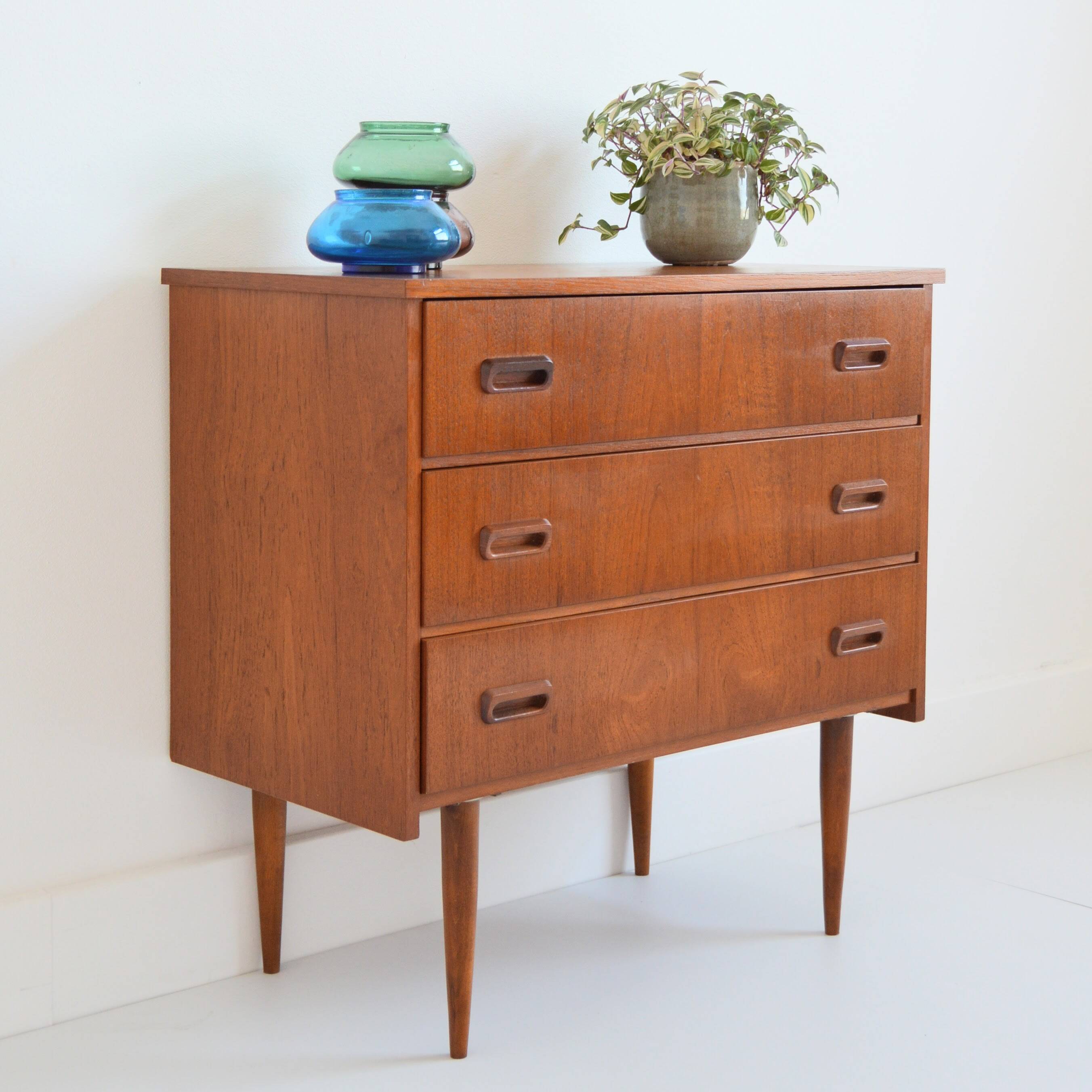 Commode scandinave teck 1960s