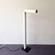 L-shaped metal floor lamp, 1970's/1980's