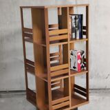 Vintage Scandinavian rotating bookcase