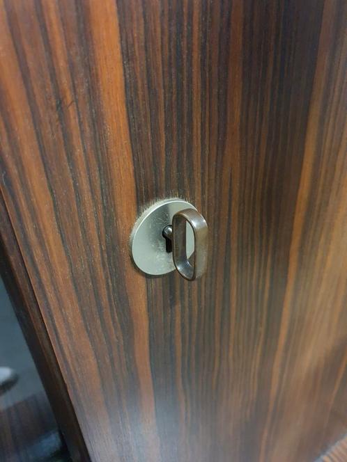 Vintage ebony wall cabinet