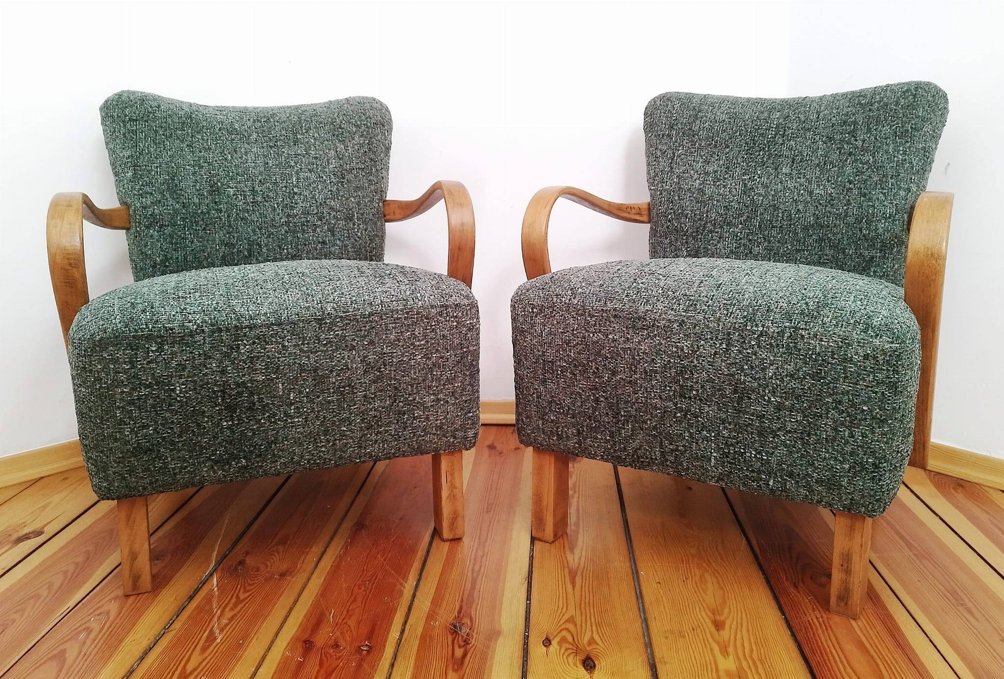 H 237 Armchairs by J. Halabala for Up Závody, Czechoslovakia, 1960s, Set of 2