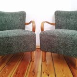 H 237 Armchairs by J. Halabala for Up Závody, Czechoslovakia, 1960s, Set of 2