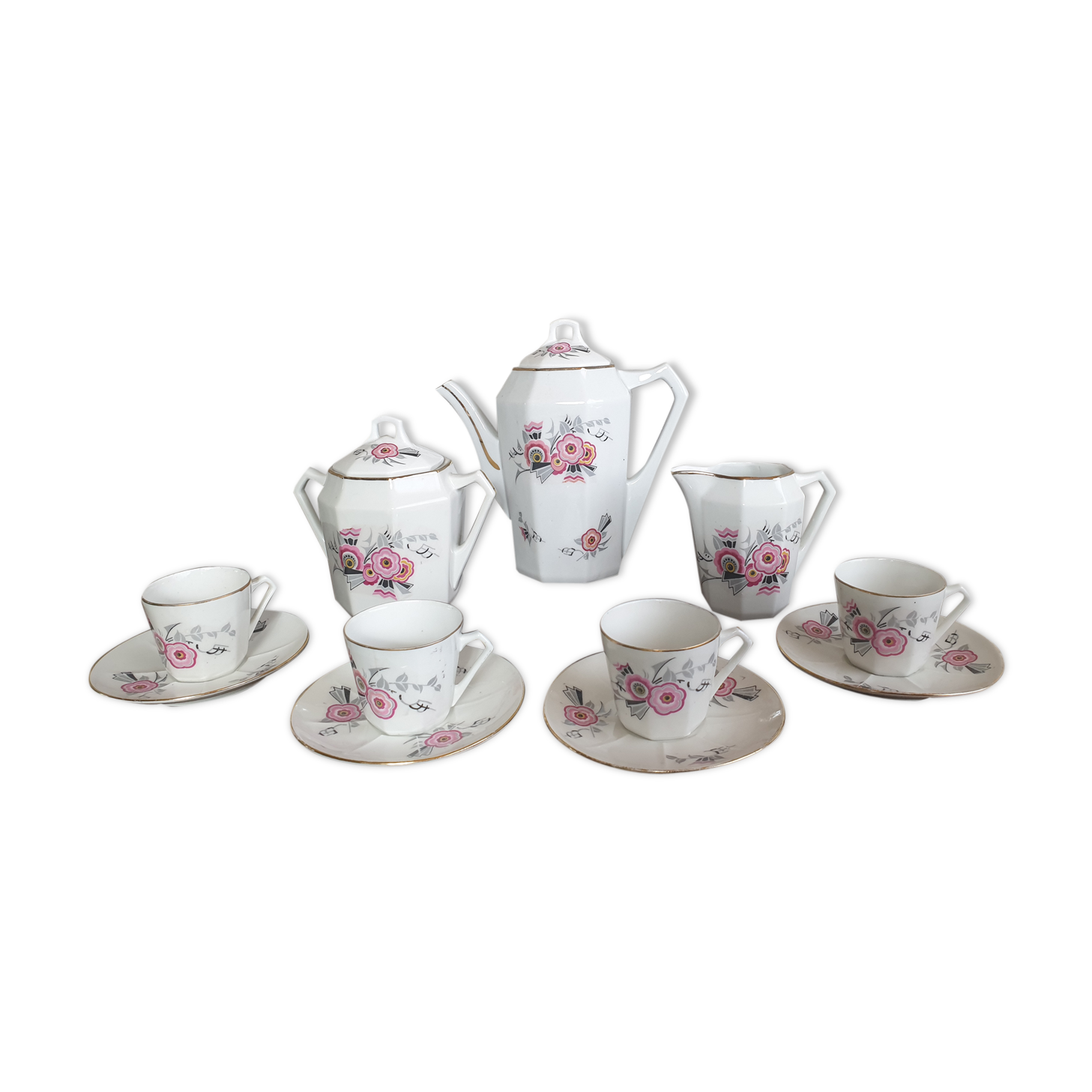 art deco coffee service