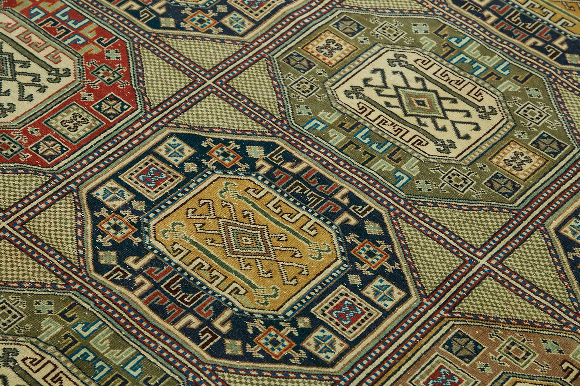 Turkish Wool Vintage Kayseri Rug 198 cm x 305 cm