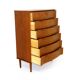 Teak tallboy chest of drawers, Denmark, 1950