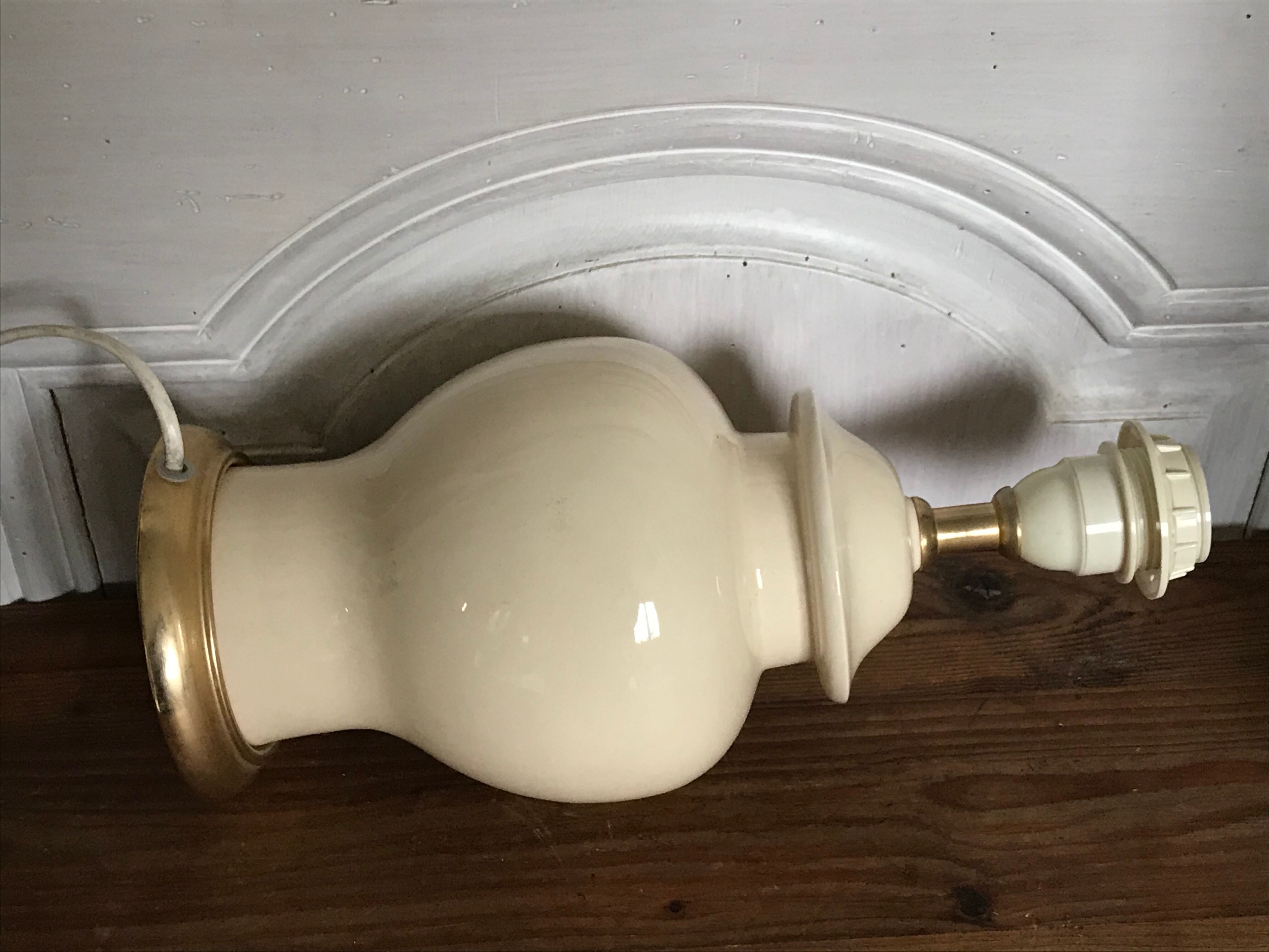 Vintage ceramic lamp foot