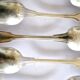Sfam lot de 5 cuillères de table chinon en métal argenté filet ancien 21cm