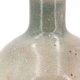 Stoneware potter's lamp, raffia lampshade, 1970s