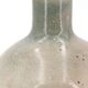 Lampe de potier en grès gris, abat jour en raphia, années 70
