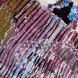 Old boucherouite berber carpet