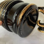 Art Deco vase and candle holder set