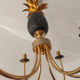 Pineapple chandelier from the 70'S in brass