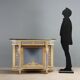 Console ancienne de style néoclassique en bois sculpté, XIXe siècle