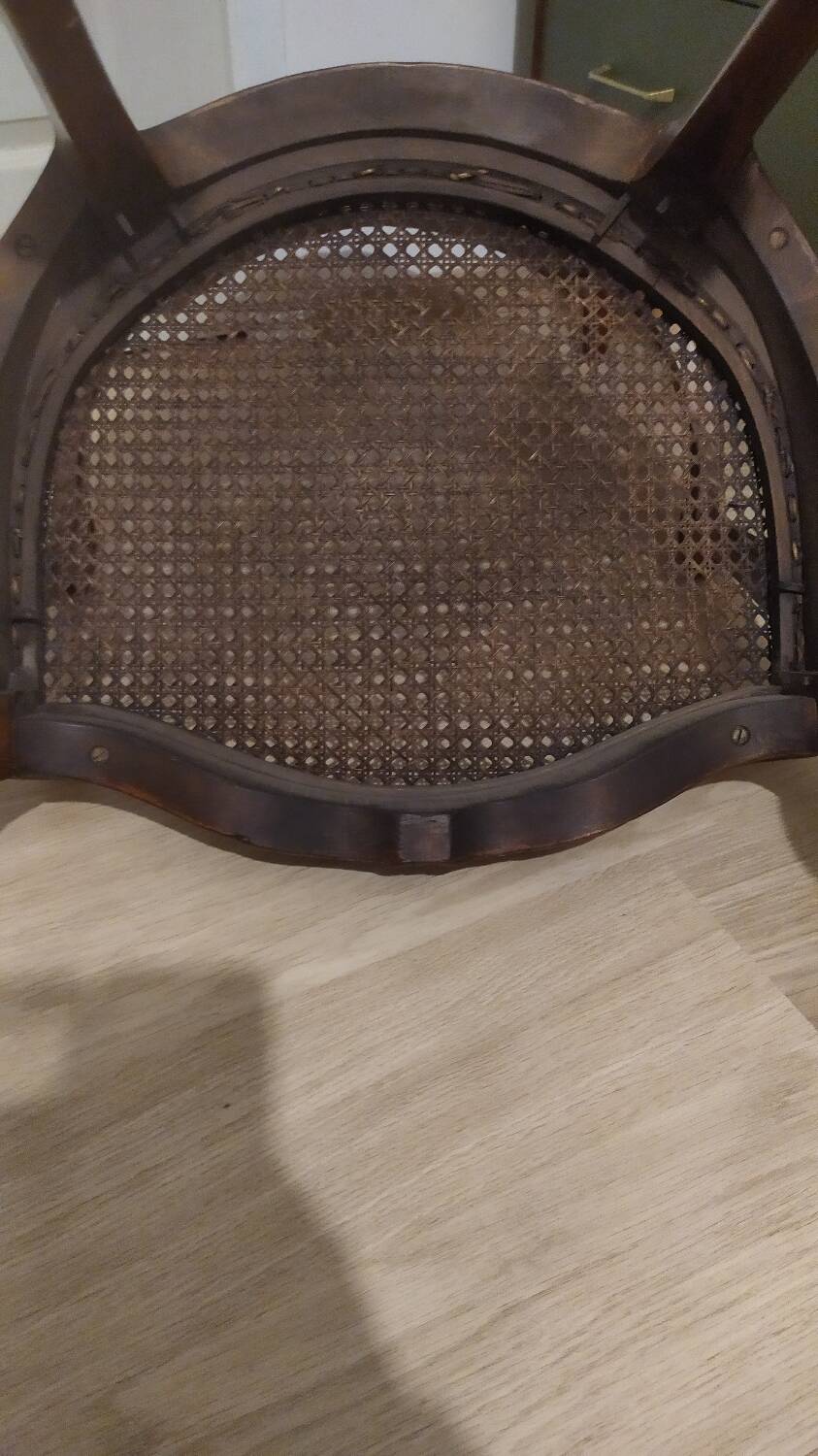 Cane armchair