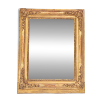 Old 19th century gilded wood mirror