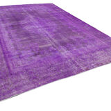 Tapis en laine pourpre surteint persan fait à la main 292 cm x 401 cm