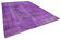 Handmade persian overdyed 292 cm x 401 cm purple wool rug