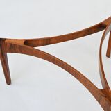 Sven Ellekaer sculptural coffee table rosewood Linneberg Denmark 1962