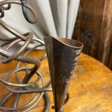 Triple-entwined iron chandelier