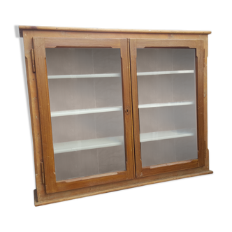 Old fir wall showcase