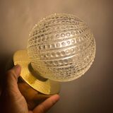 Wall lamp with vintage globe