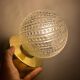 Applique avec globe vintage
