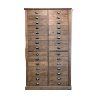 Notary's professional furniture with 30 drawers 1940