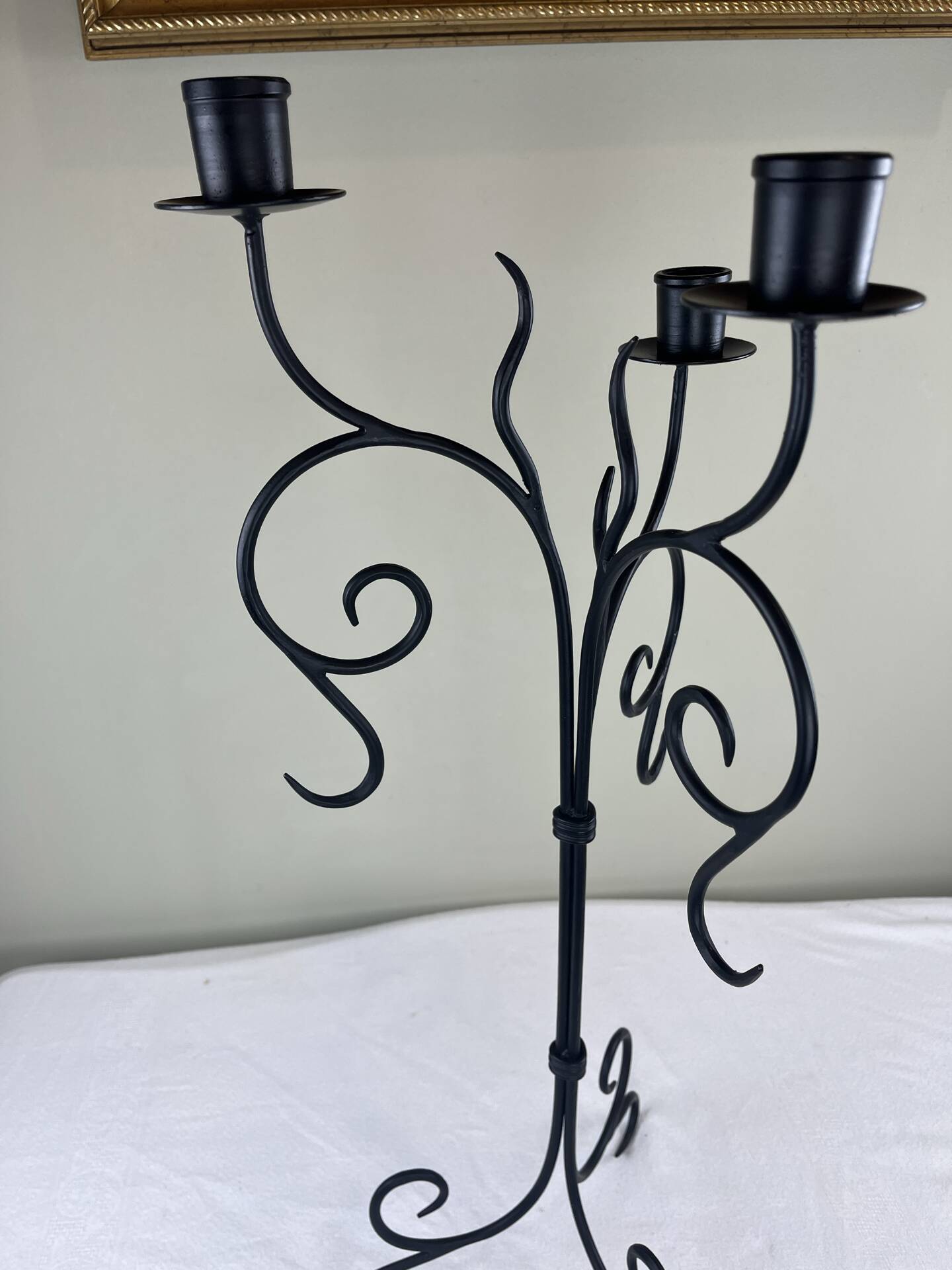 Large iron chandelier