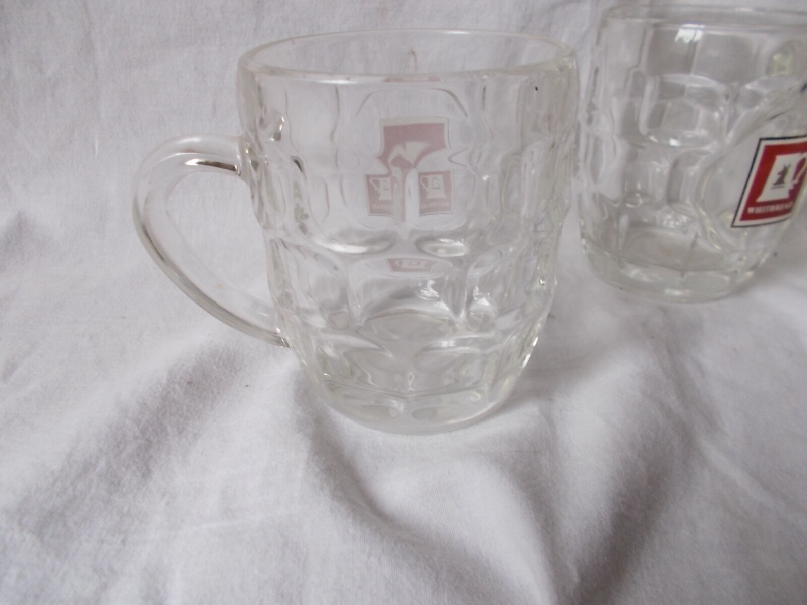 Vintage glass beer mugs