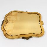 Max Welz Vienna Art Nouveau Hand-Carved Gilded Wood Wall Mirror, Austria, 1930s