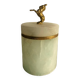 Marble and brass tobacco pot