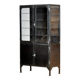 armoire médicale polie, années 1970