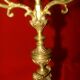 pair of gilded bronze candlesticks with 4 candle holders in "Louis XVI" style, 19th century