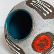 Ceramic ball vase west germany 50s