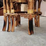 Tables gigognes en bambou x3