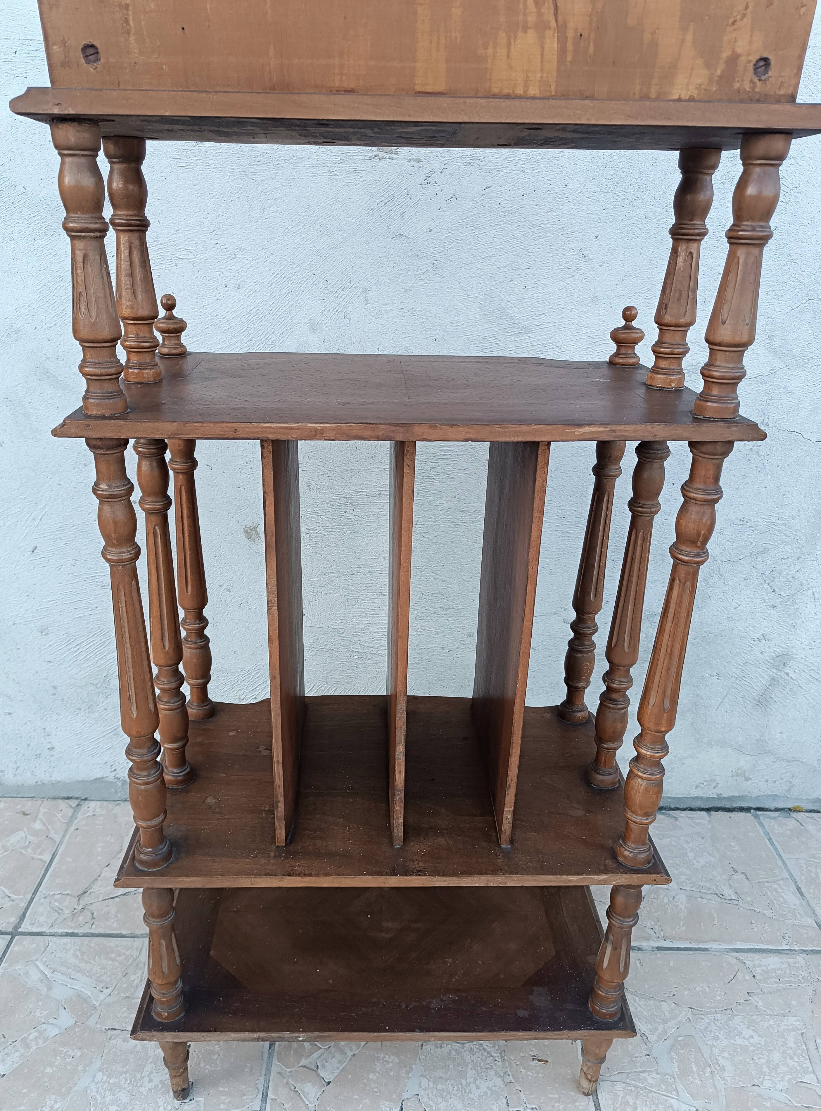 Walnut music cabinet