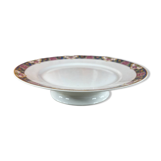 Coupe sur pied présentoir gateau en porcelaine de Limoges