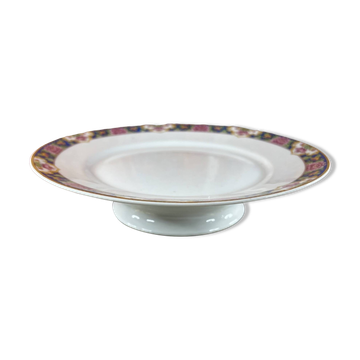Coupe sur pied présentoir gateau en porcelaine de Limoges