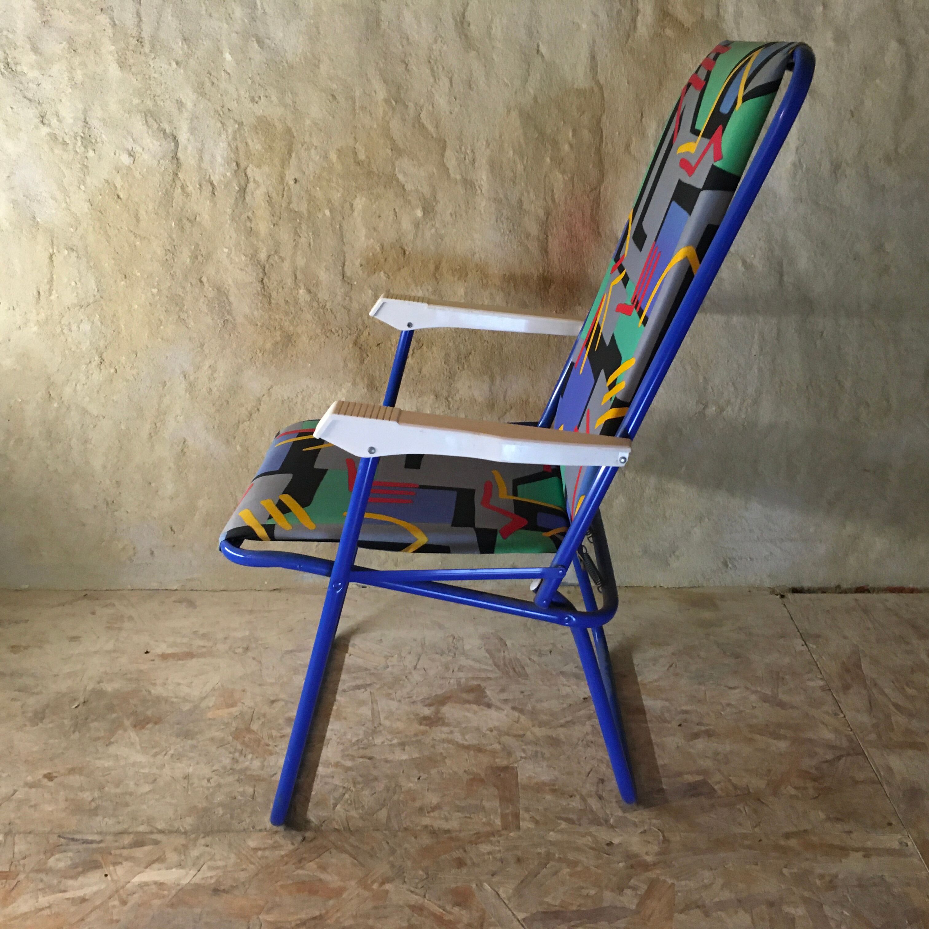 Pair of folding camping chairs "Lafuma"