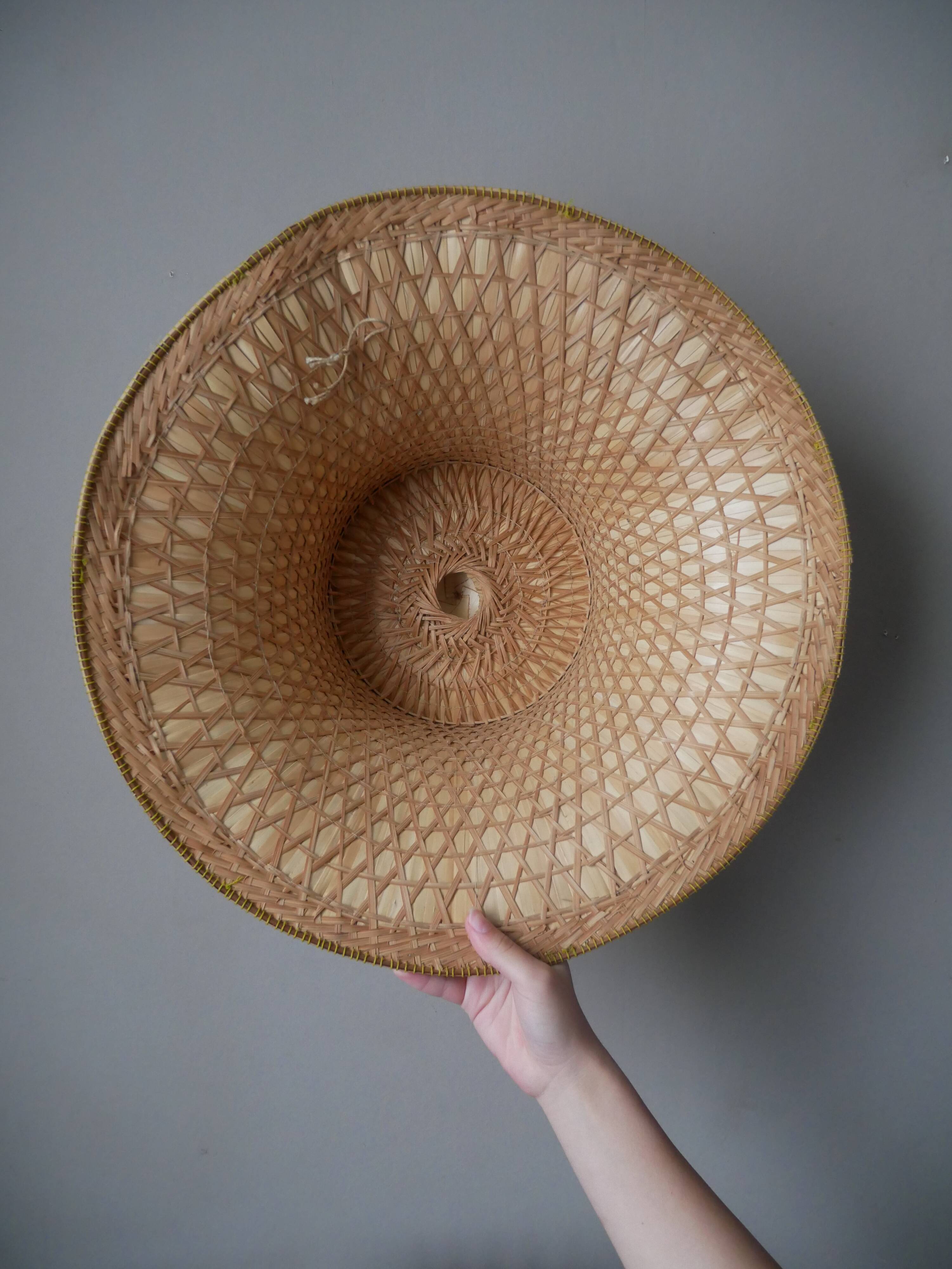 Traditional Thai hat decorative object handcrafted Asian crafts