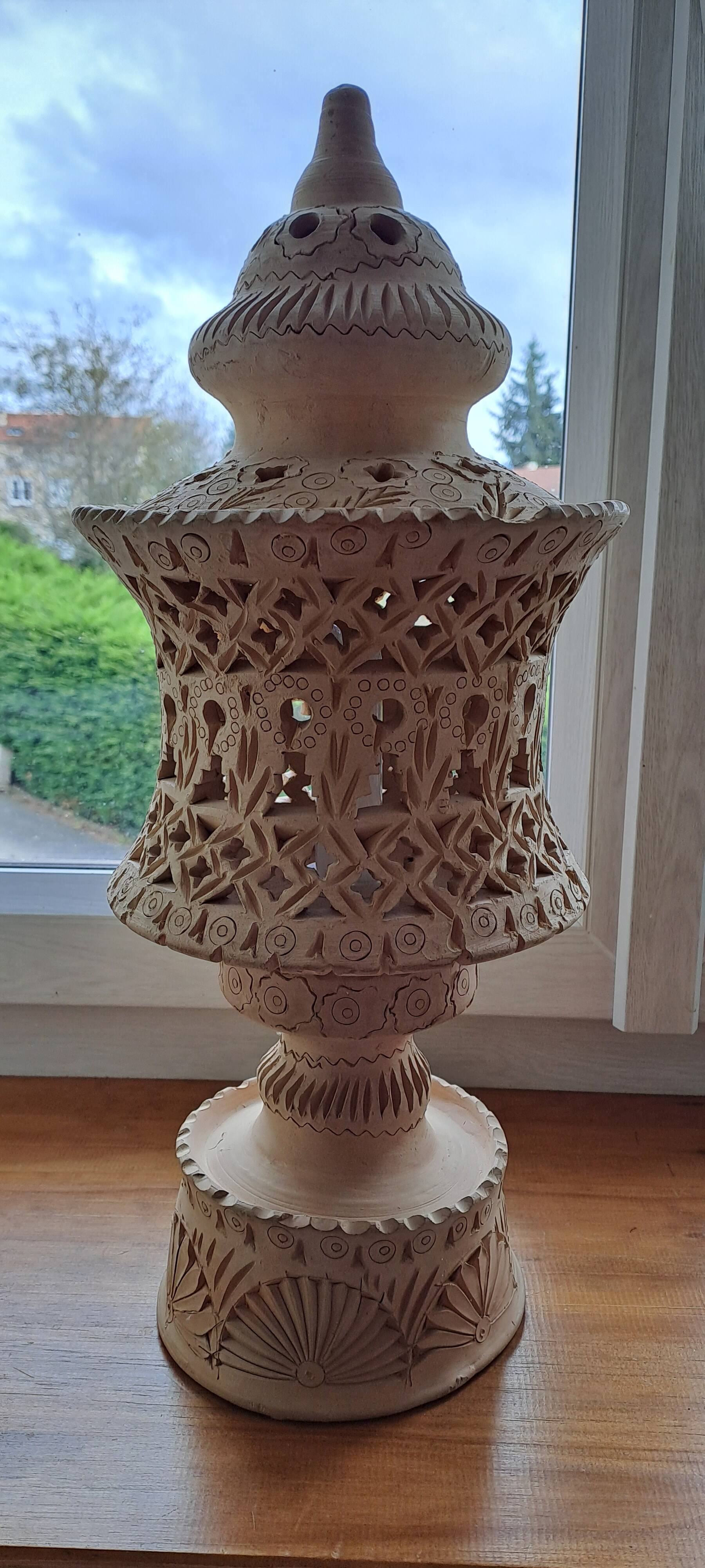 terracotta lamp