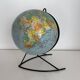 Vintage 1960 terrestrial globe by Girard Barrère - 33 cm