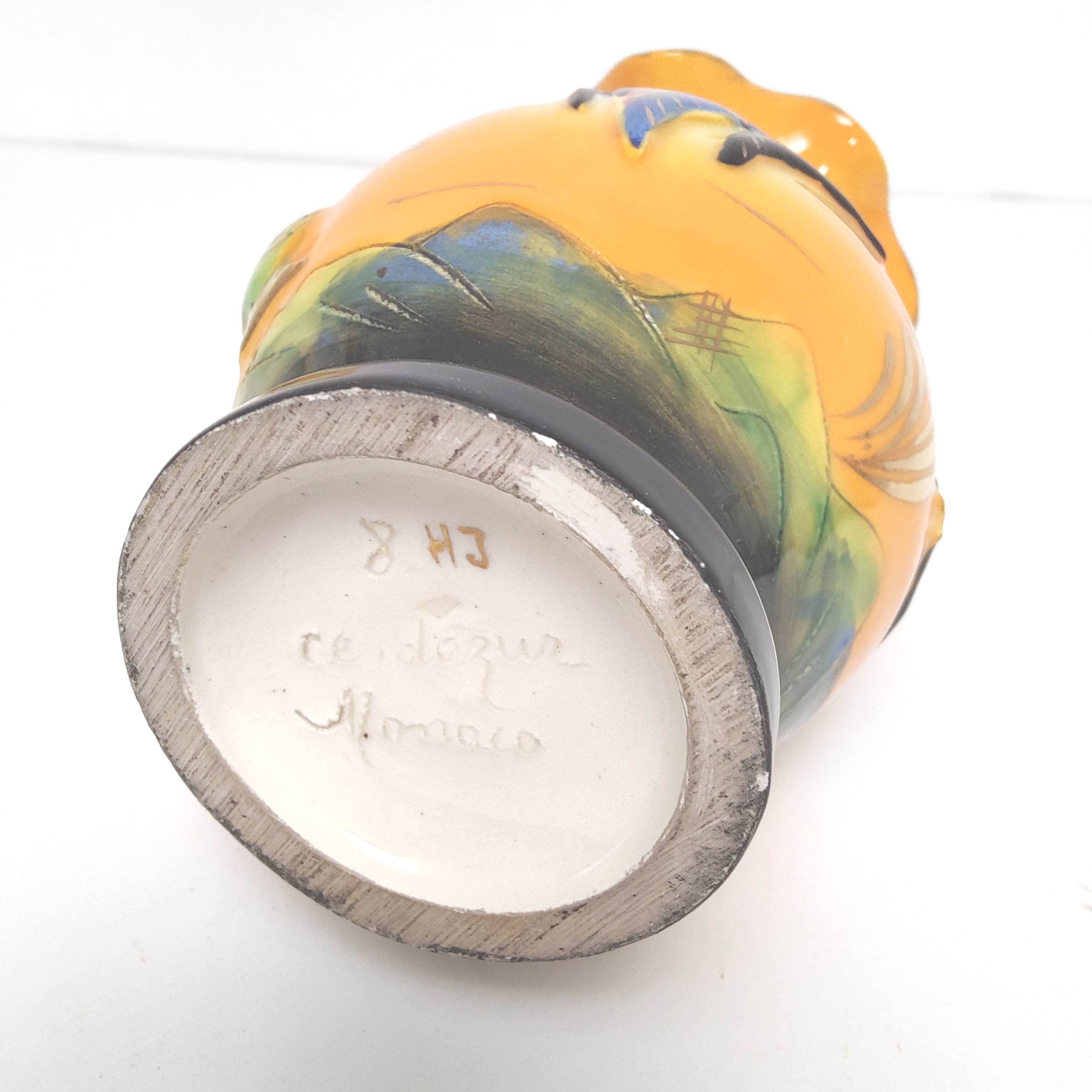 Ceramic vase Monaco workshop Cerdazur seabed