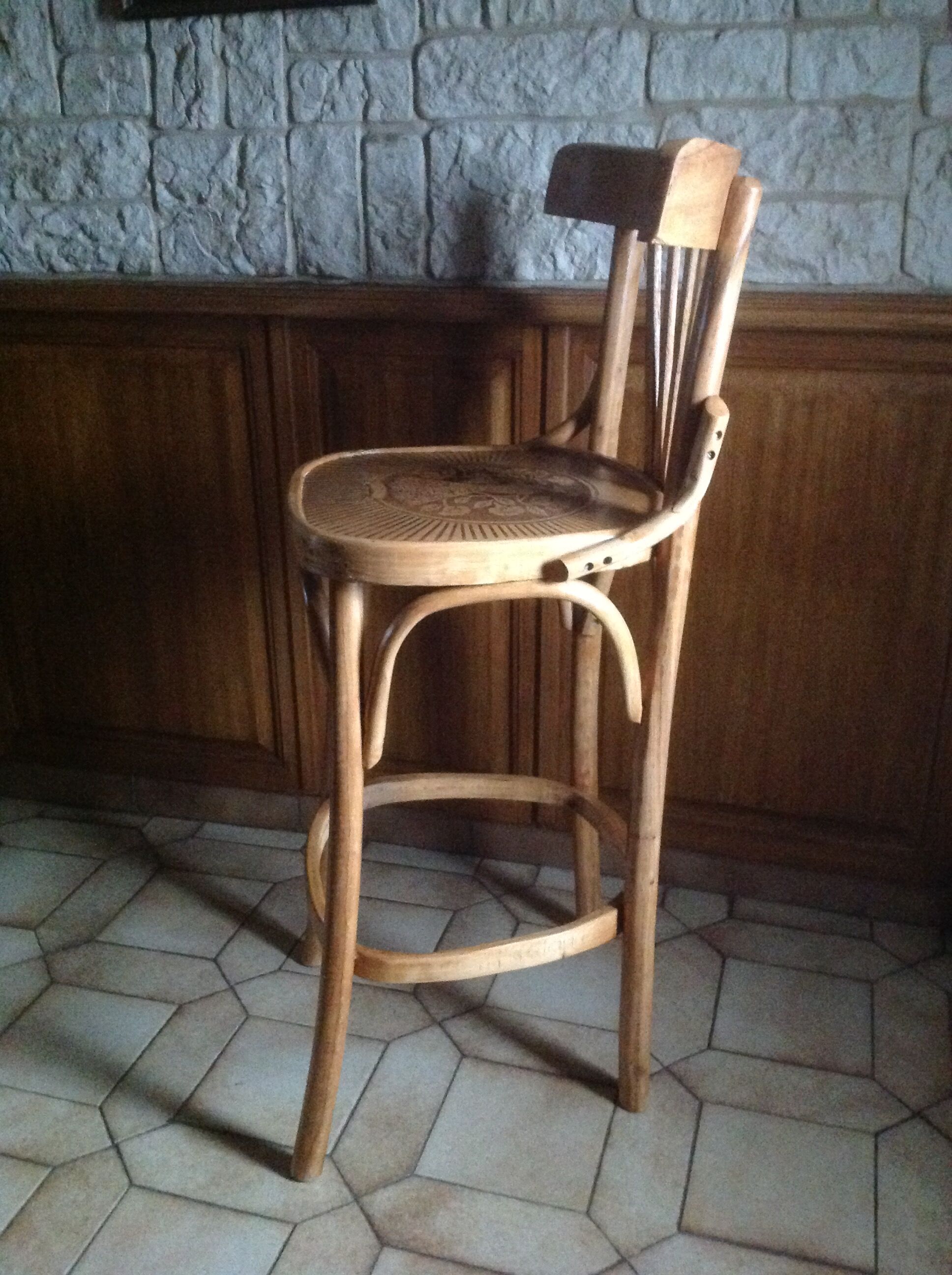 Pair of bar high chairs