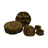 Service slurry Vintage Gien oysters