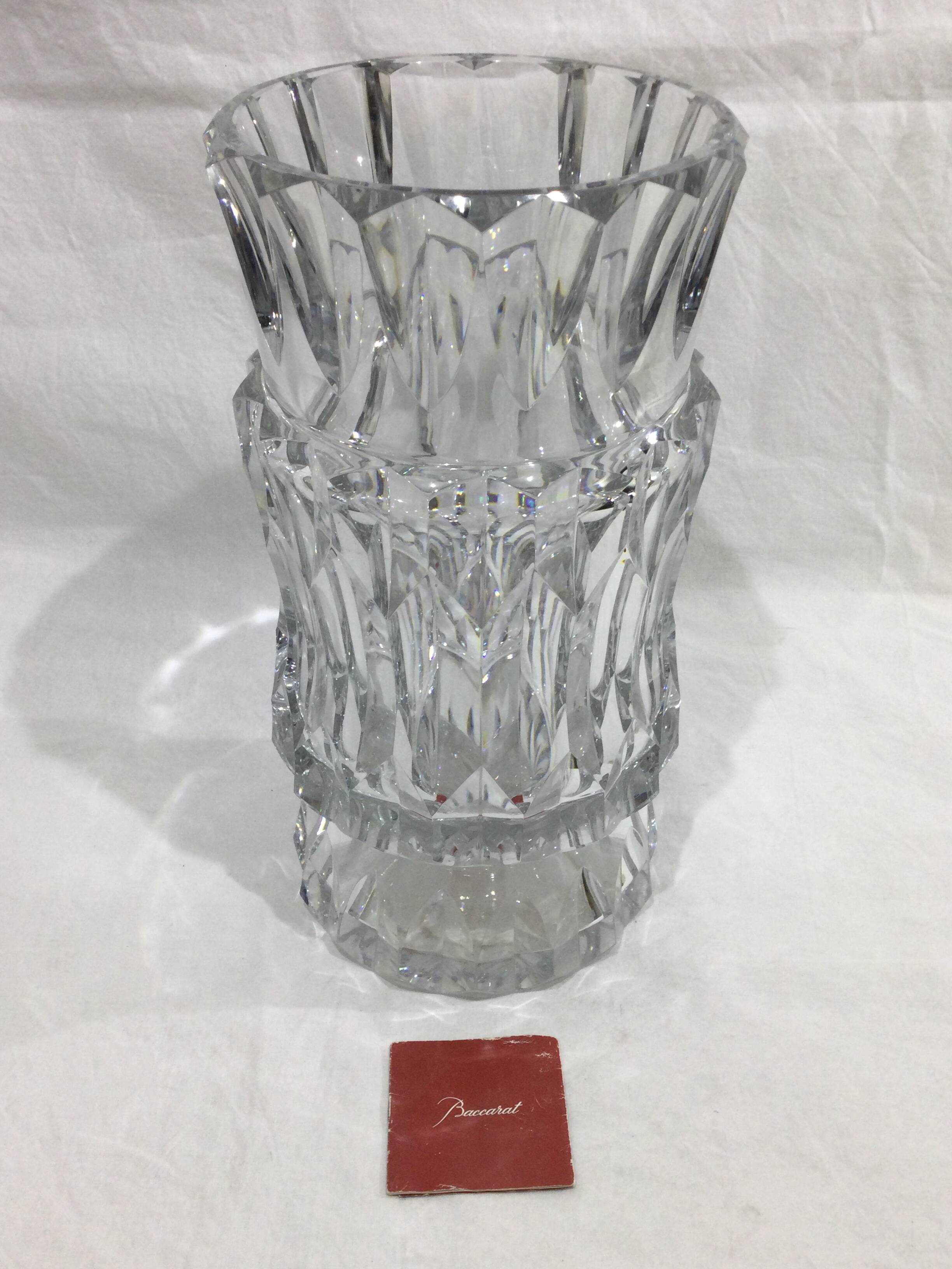 Baccarat - large crystal vase